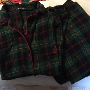 Ralph Lauren plaid pajama set